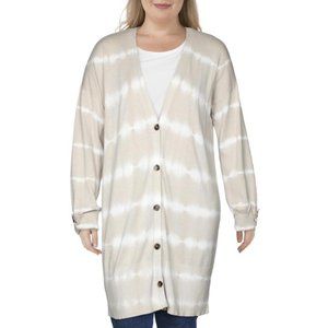 Sanctuary (Revolve) NWT Neutral Nation Open Button Front Tie-Dye Cardigan XLarge